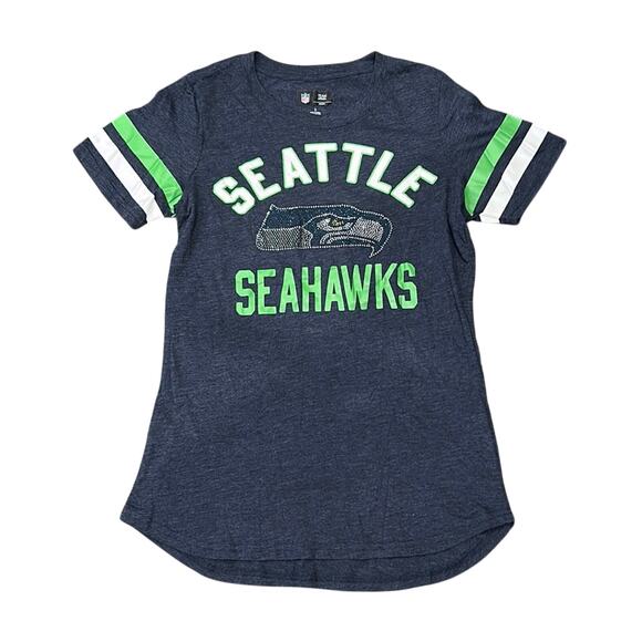 NFL Women's Seattle Seahawks Embellished T-Shirt Size S - Picture 2 of 8